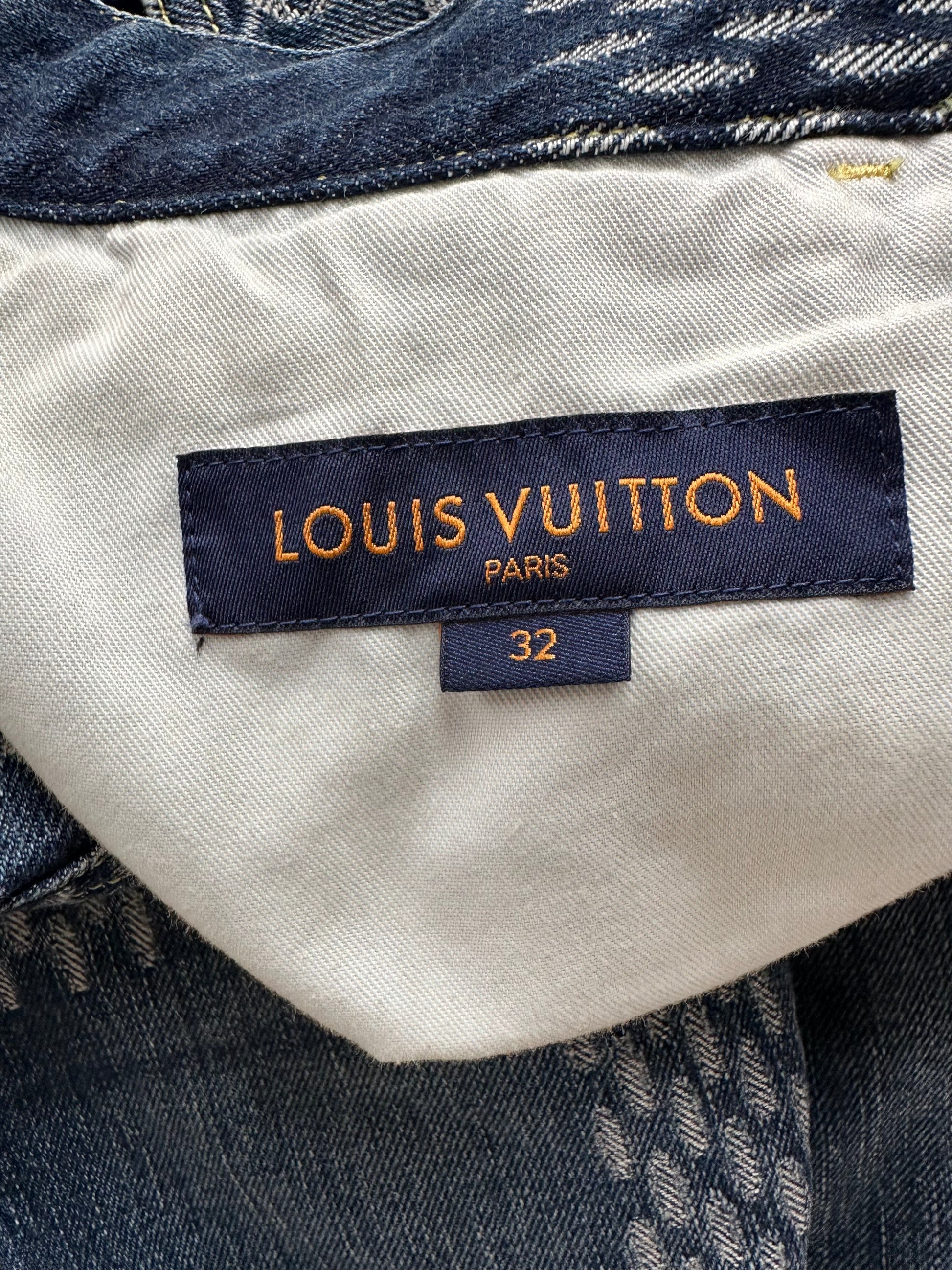 Louis Vuitton Purple & Blue Monogram Carpenter Jeans – Savonches