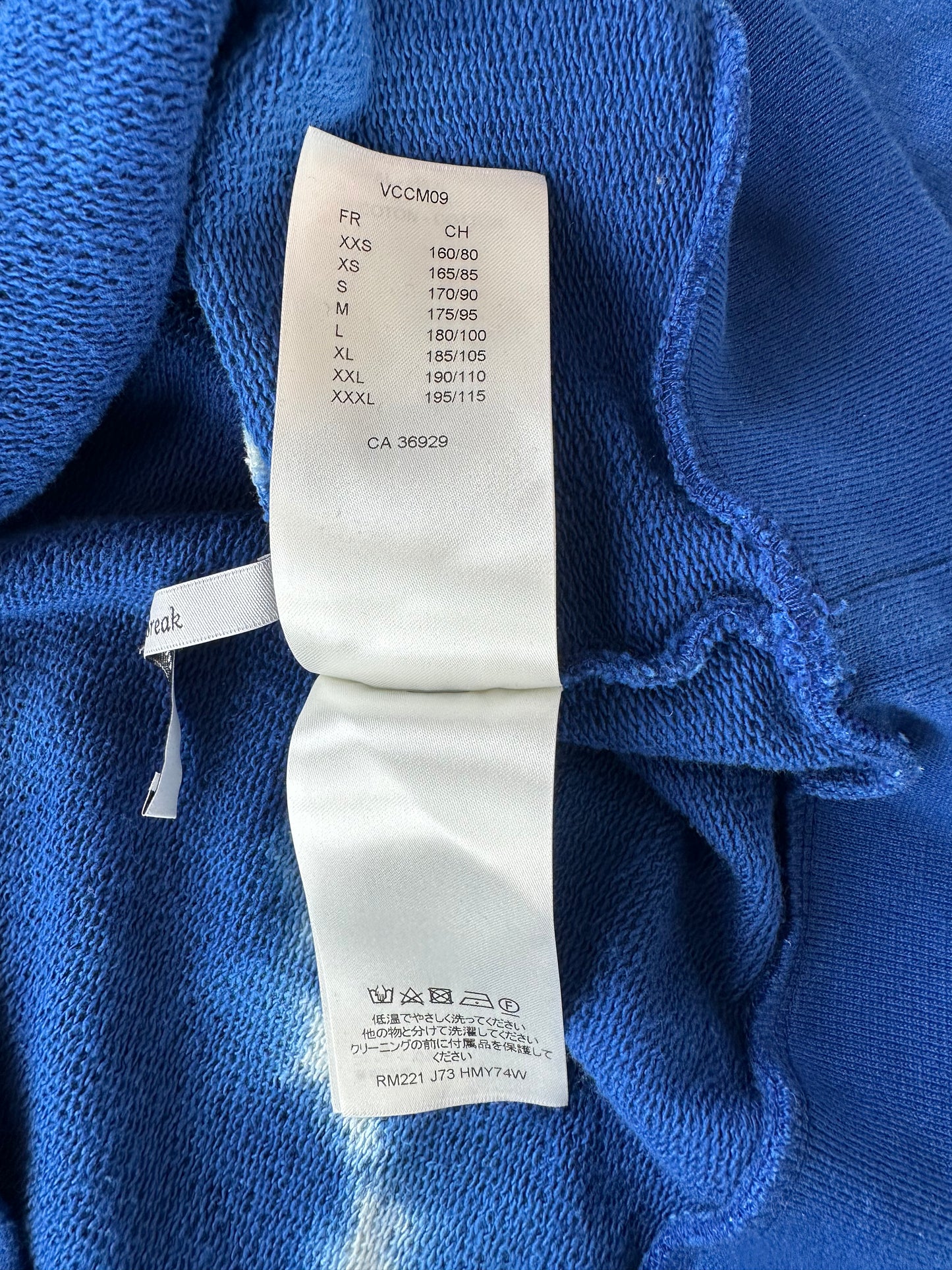 Louis Vuitton Blue Tie-Dye Hoodie