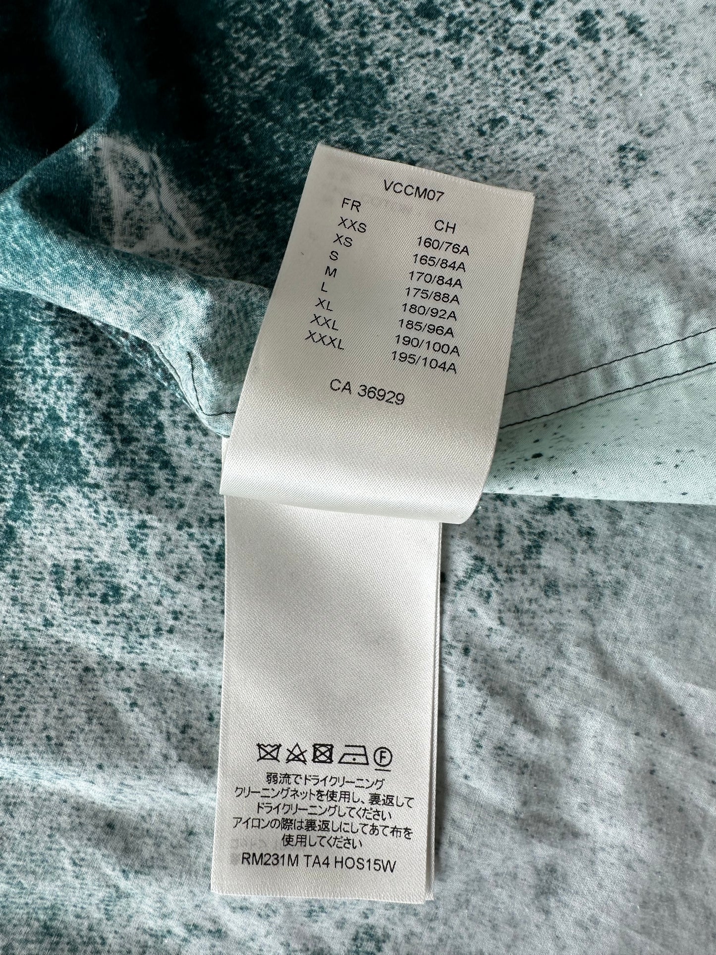 Louis Vuitton Green & White Monogram Button Up Shirt