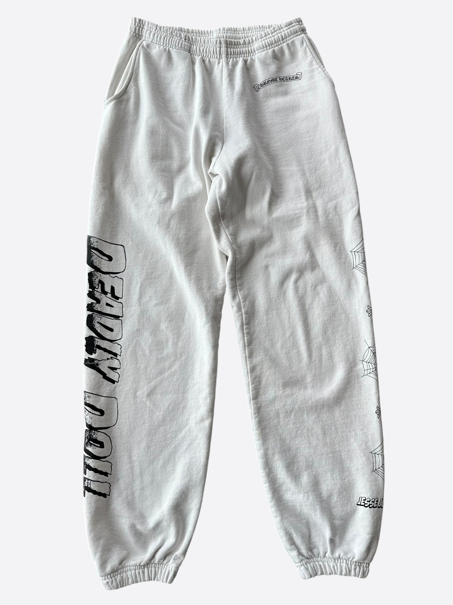 Chrome Hearts White & Black Deadly Doll Sweatpants