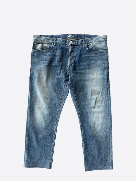 Dior Blue Atelier Logo Jeans