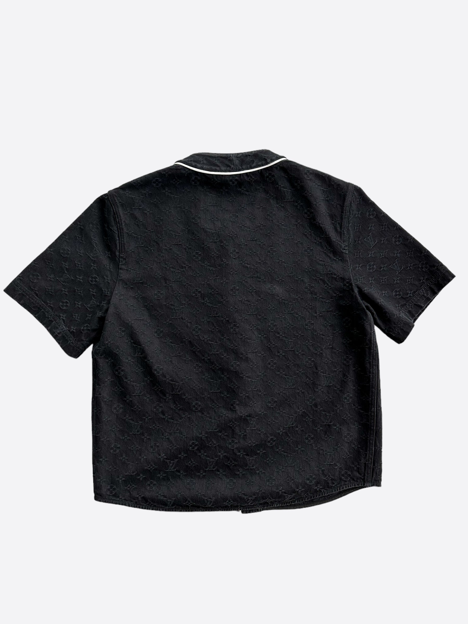 Supreme Monogram Denim Shirt Black