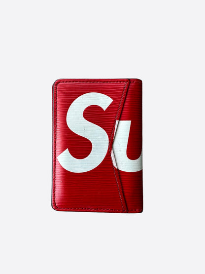 Louis Vuitton Supreme Red & White Pocket Organizer