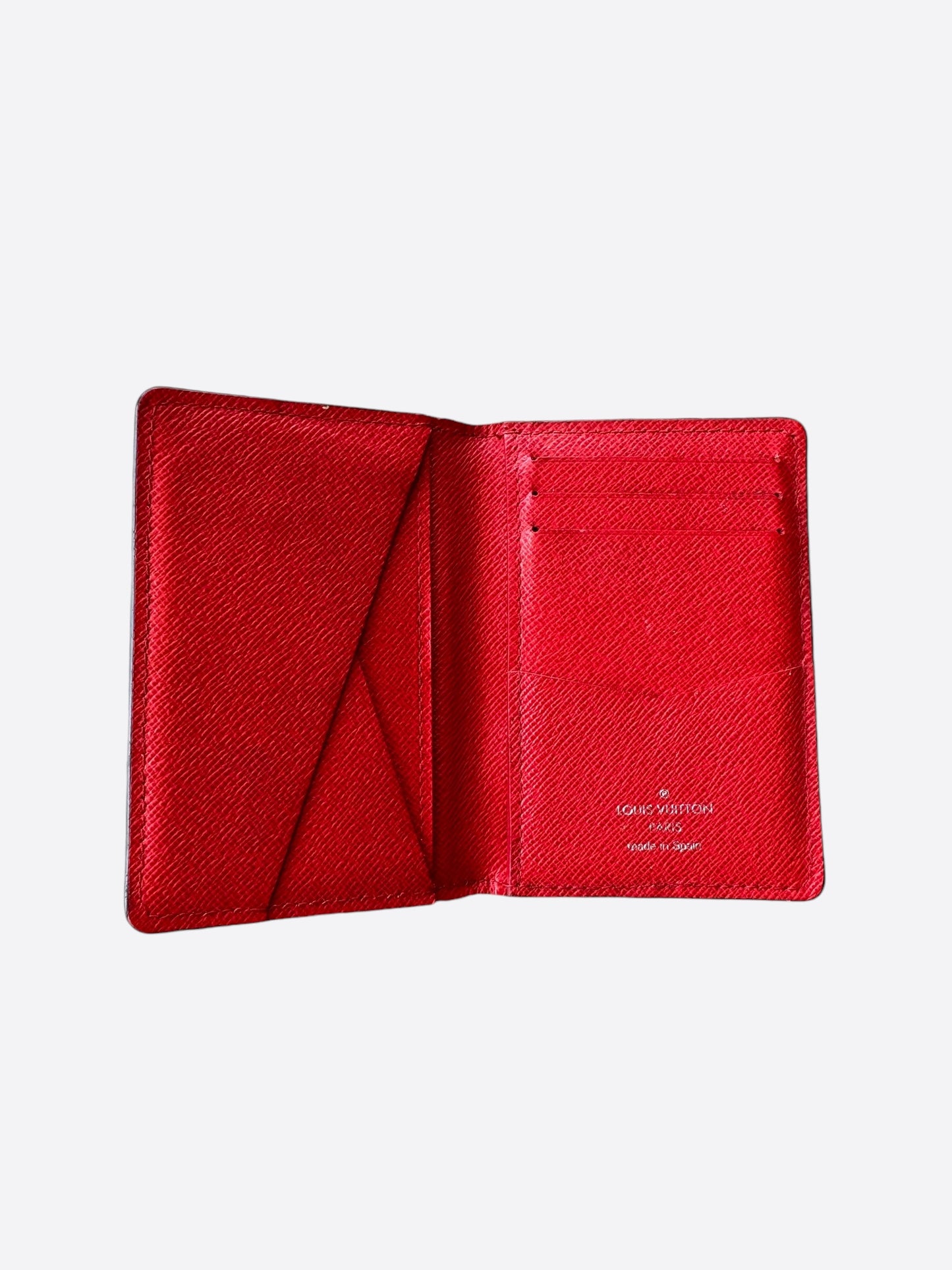 Louis Vuitton Supreme Red & White Pocket Organizer