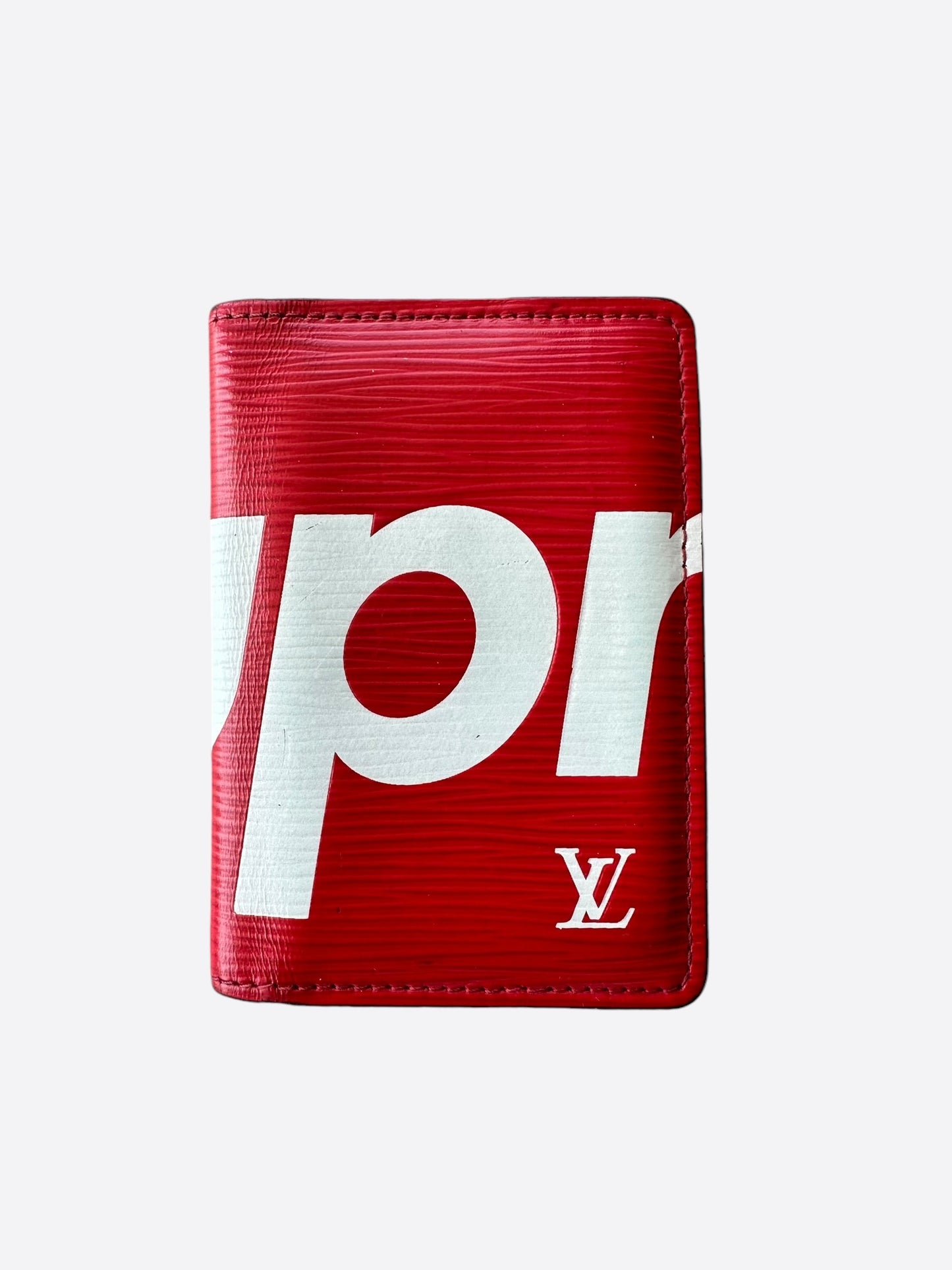 Louis Vuitton Supreme Red & White Pocket Organizer