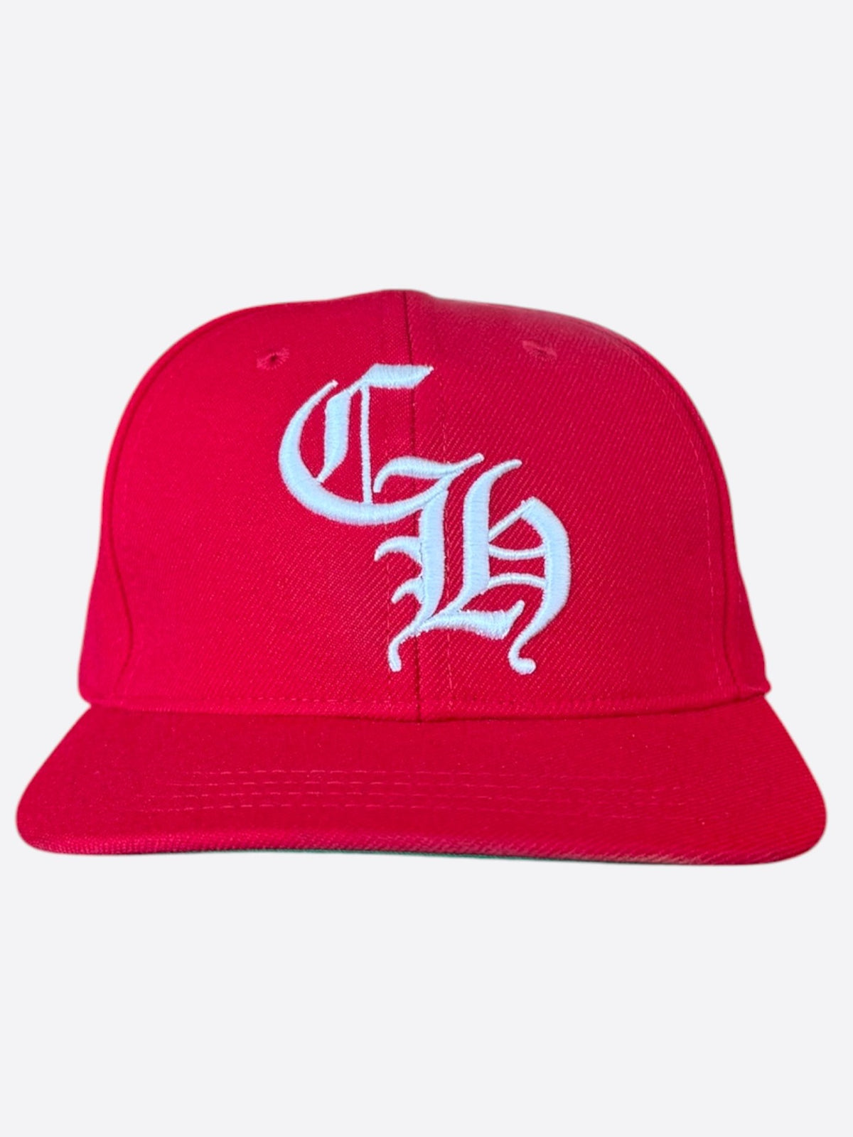 Chrome Hearts Red & White CH Logo Hat