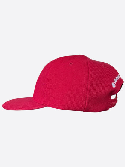 Chrome Hearts Red & White CH Logo Hat