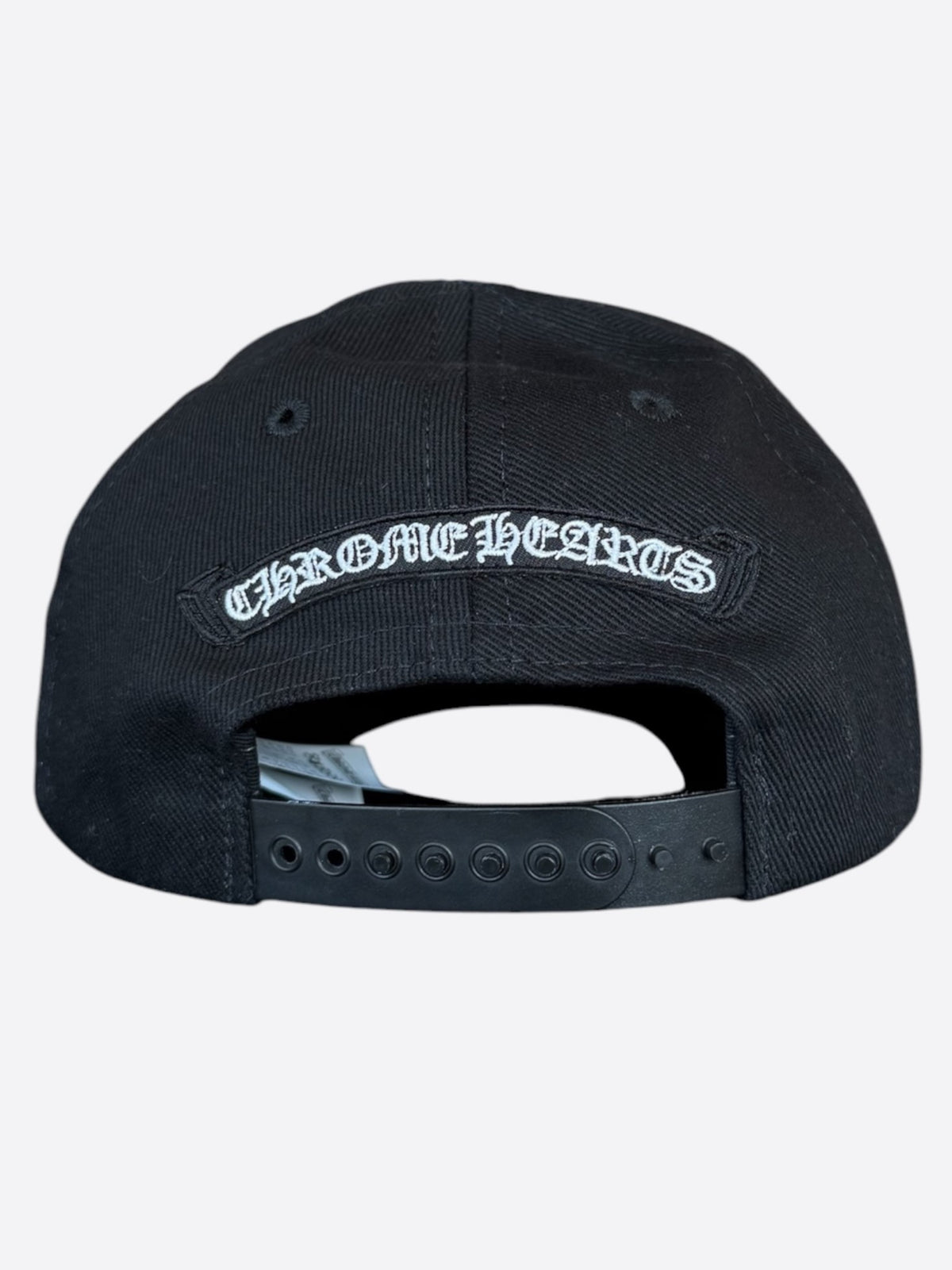 Chrome Hearts Black & White Embroidered Triple Cross RS3 Trucker Hat