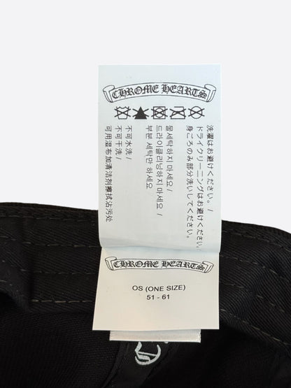 Chrome Hearts Black & White Embroidered Triple Cross RS3 Trucker Hat