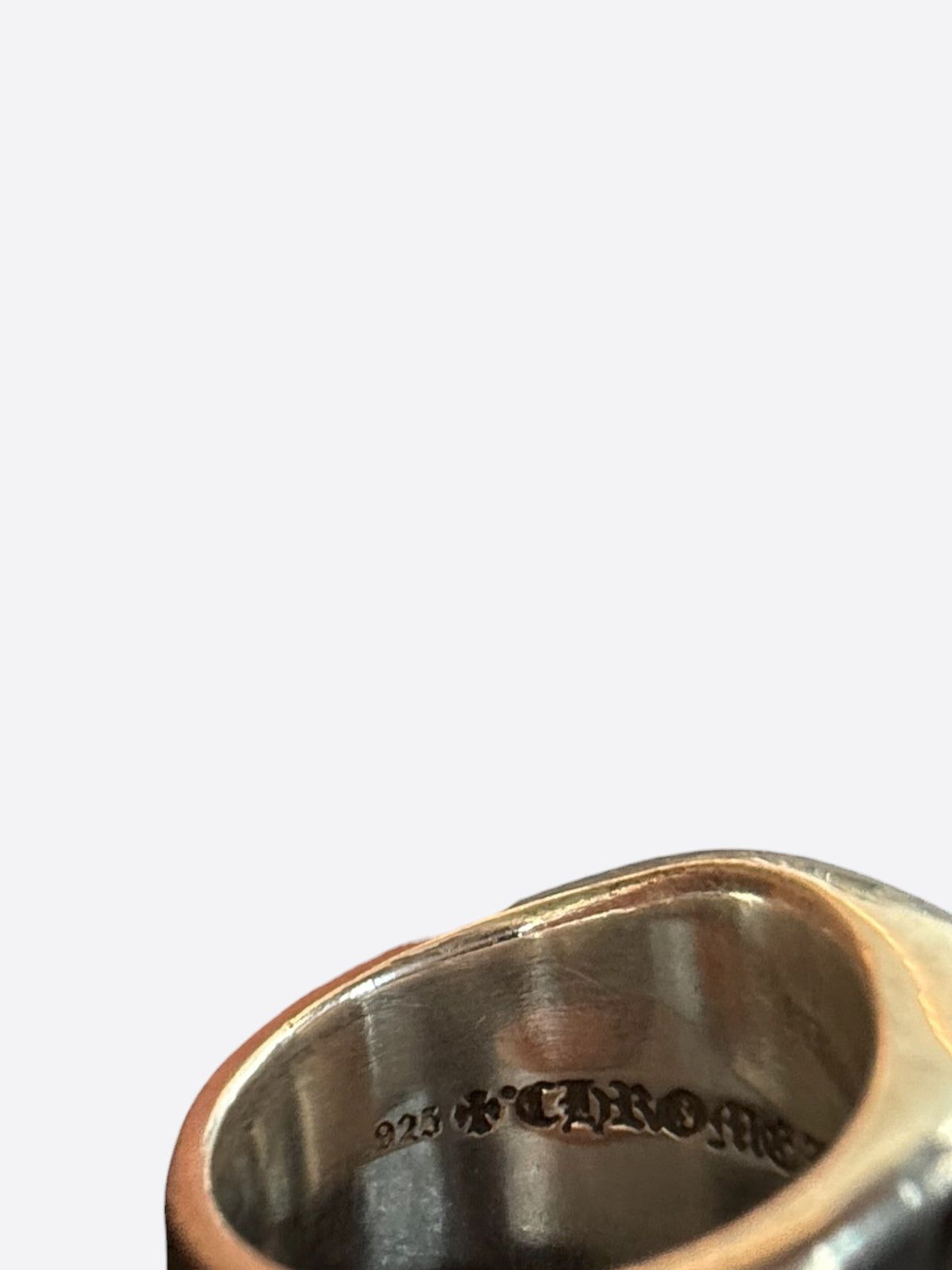 Chrome Hearts Silver & Black Diamond Championship Ring