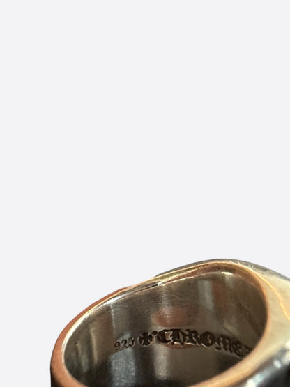 Chrome Hearts Silver & Black Diamond Championship Ring