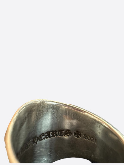 Chrome Hearts Silver & Black Diamond Championship Ring