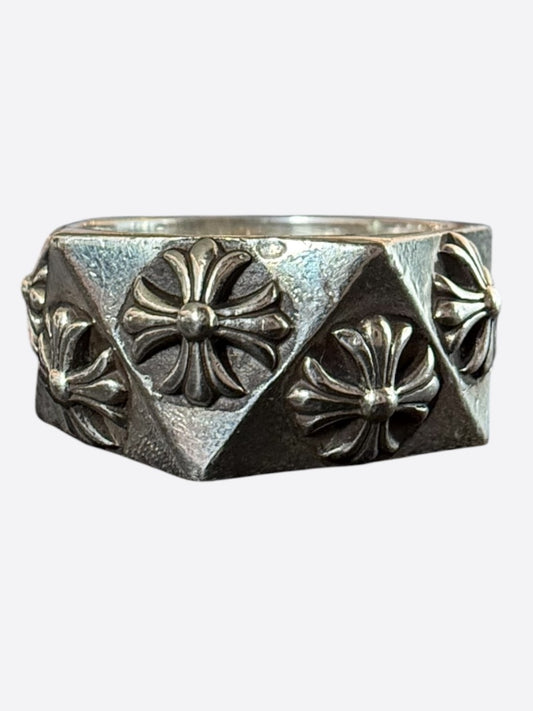 Chrome Hearts Silver Pentagon Cross Ring