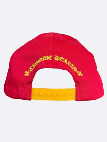 Chrome Hearts Red & Yellow CH Logo Hat