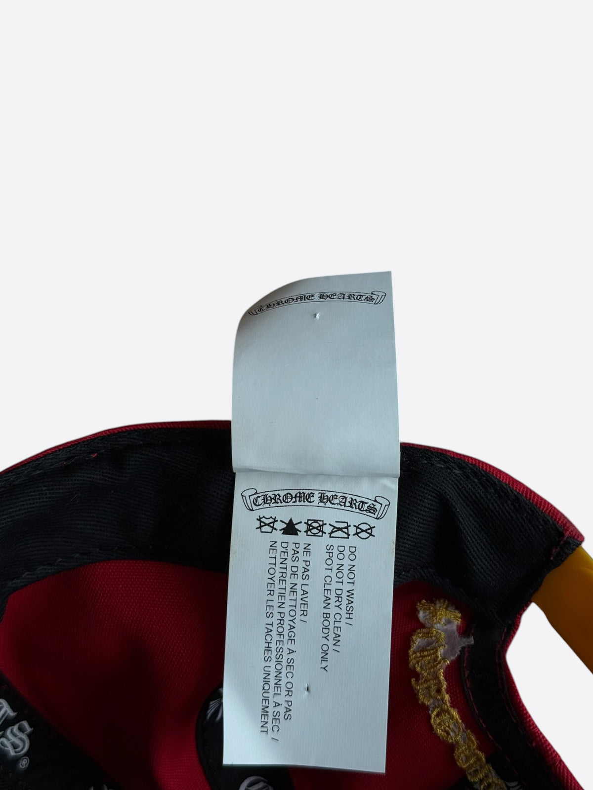 Chrome Hearts Red & Yellow CH Logo Hat