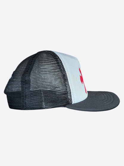 Chrome Hearts Black USA Triple Cross Patch Hat