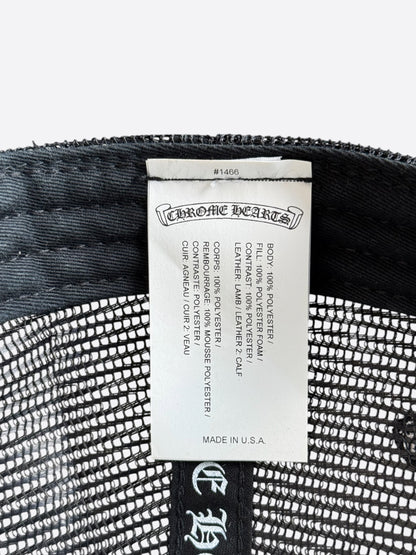 Chrome Hearts Black USA Triple Cross Patch Hat