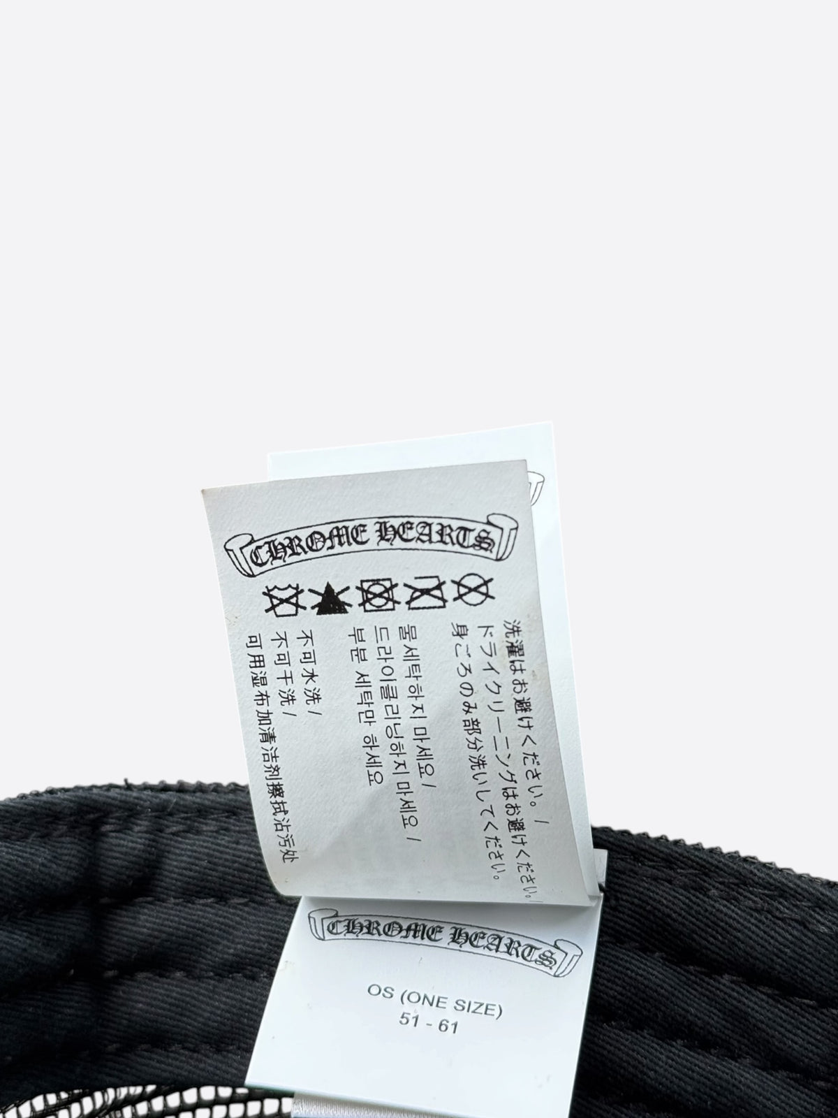 Chrome Hearts Black USA Triple Cross Patch Hat