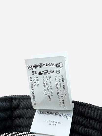 Chrome Hearts Black USA Triple Cross Patch Hat