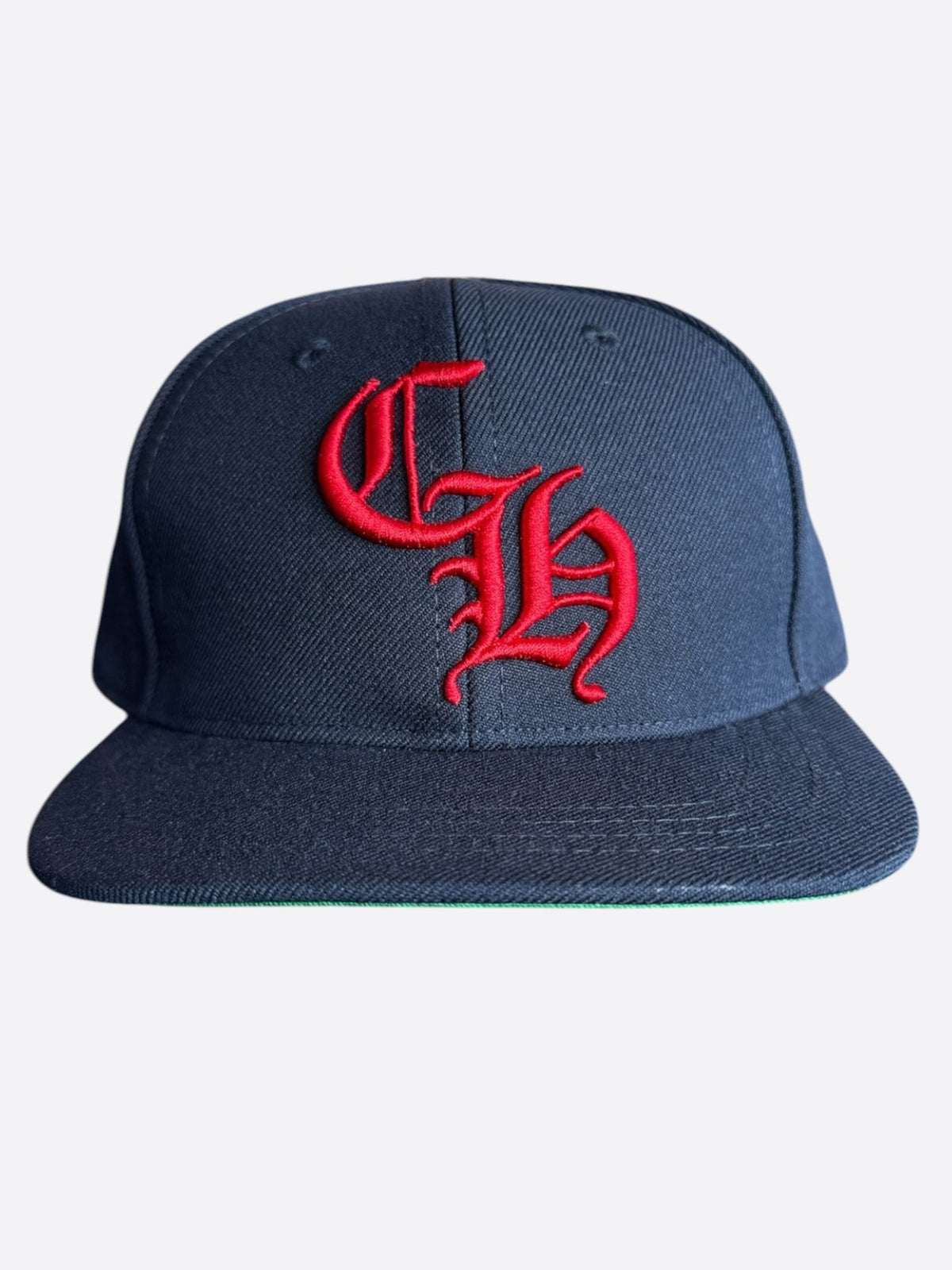 Chrome Hearts Navy & Red CH Logo Hat