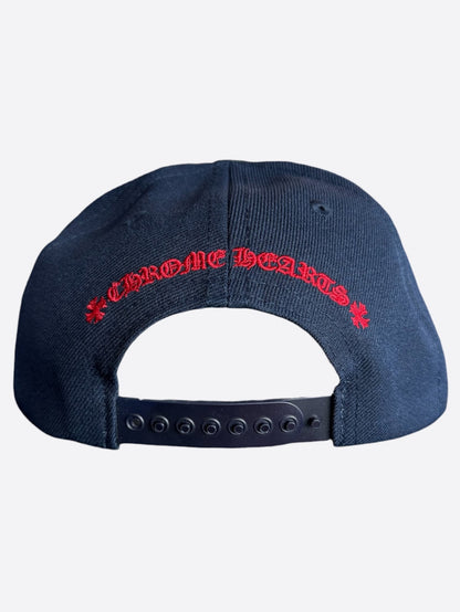 Chrome Hearts Navy & Red CH Logo Hat