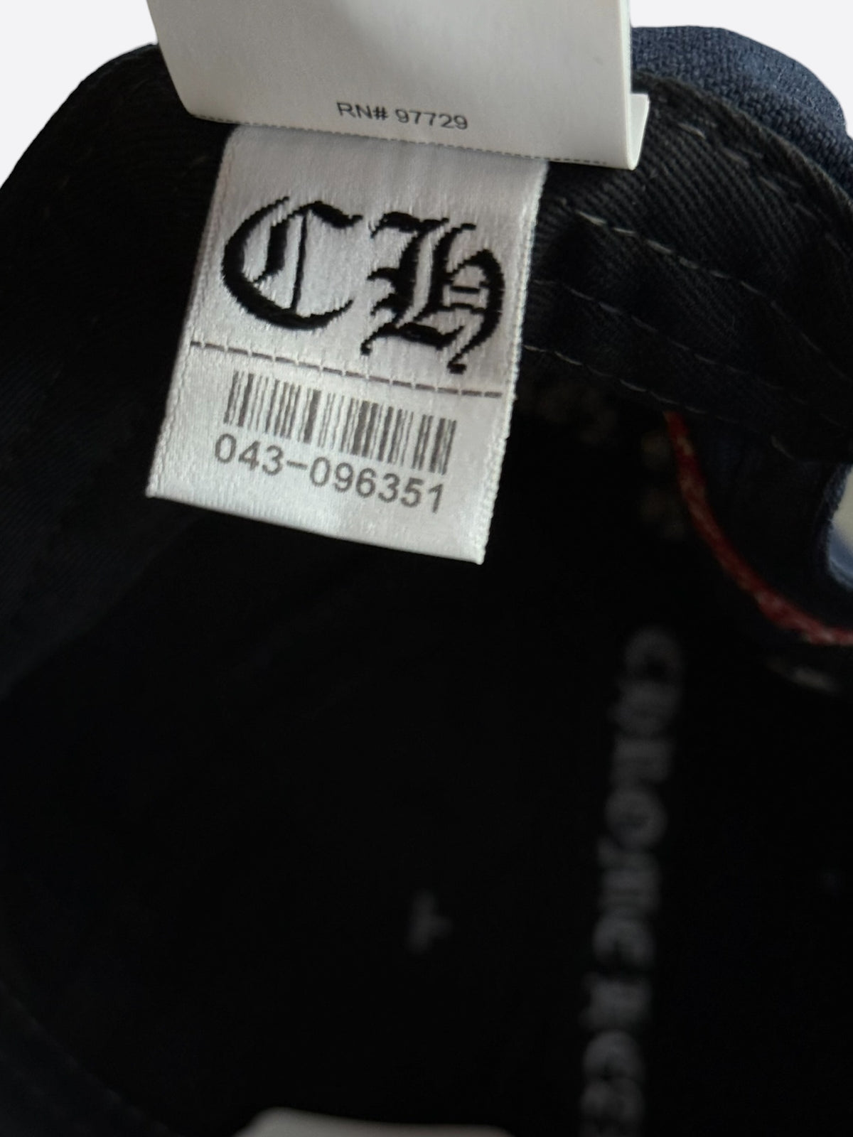Chrome Hearts Navy & Red CH Logo Hat