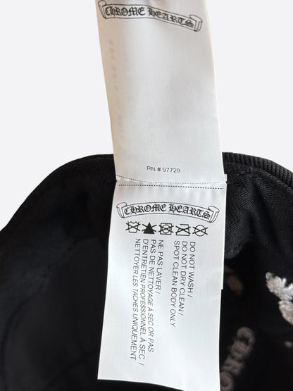 Chrome Hearts Matty Boy Black Embroidered Chomper Hat