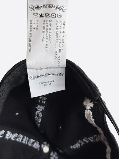 Chrome Hearts Matty Boy Black Embroidered Chomper Hat