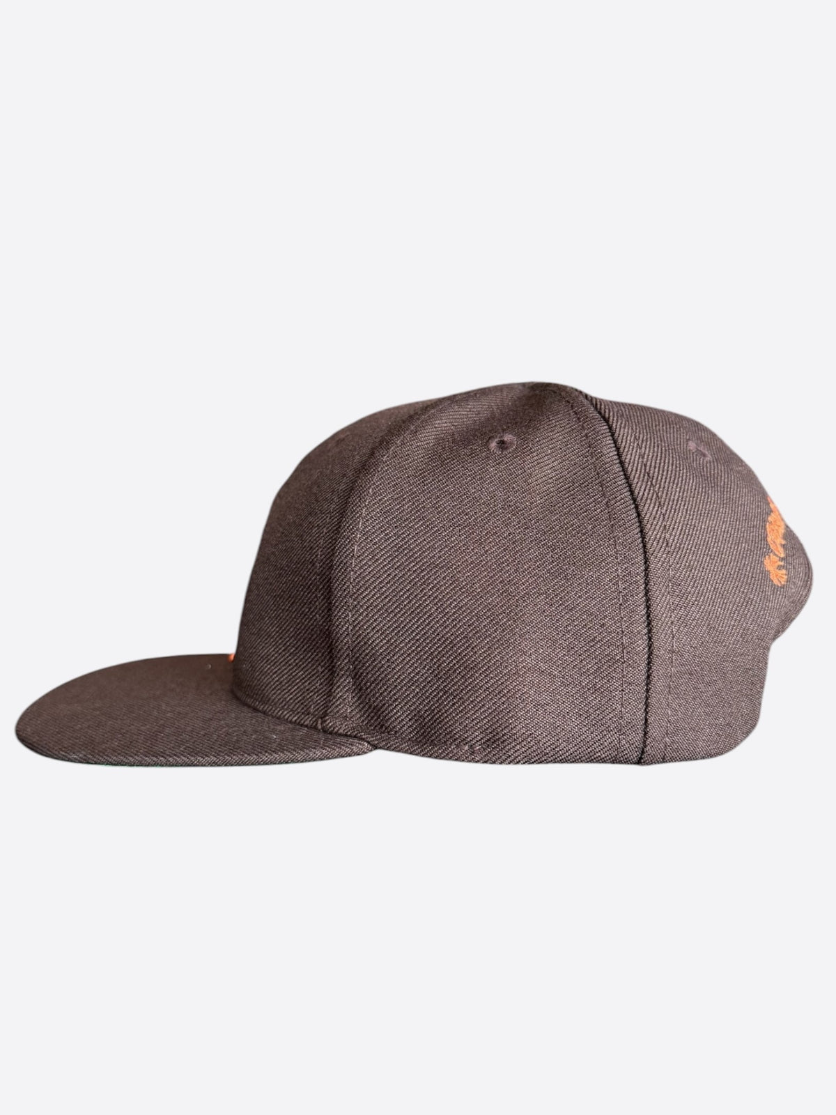 Chrome Hearts Brown & Orange Embroidered CH Logo Hat