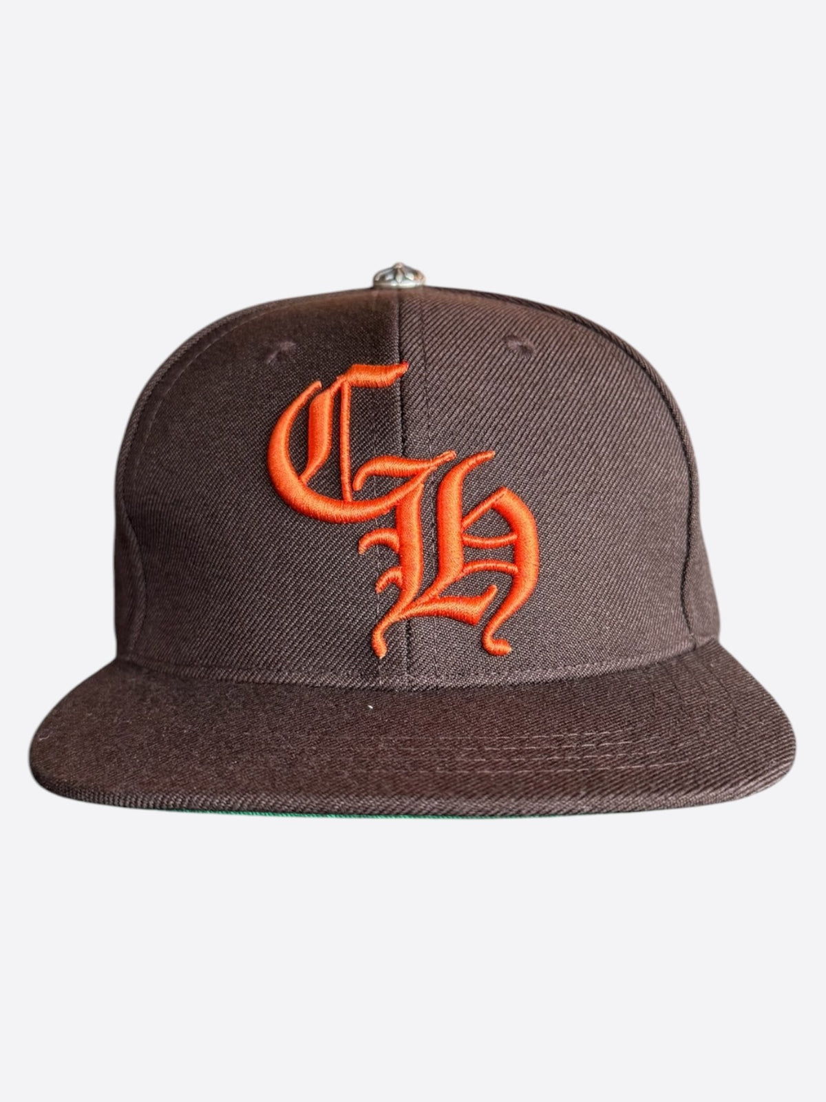 Chrome Hearts Brown & Orange Embroidered CH Logo Hat