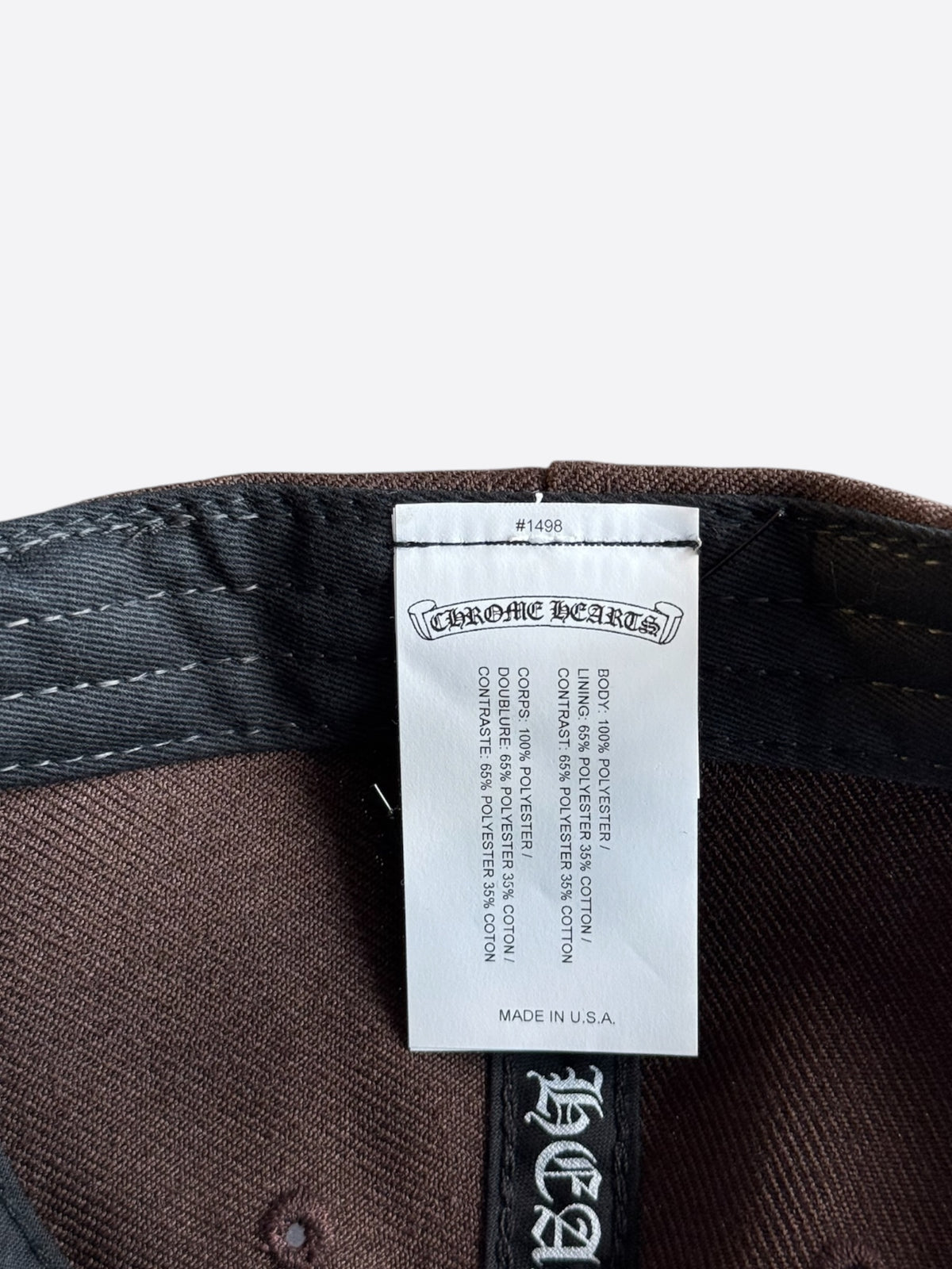 Chrome Hearts Brown & Orange Embroidered CH Logo Hat