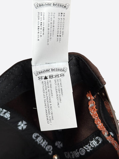 Chrome Hearts Brown & Orange Embroidered CH Logo Hat