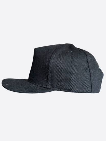 Chrome Hearts Black & White Embroidered Triple Cross RS3 Trucker Hat