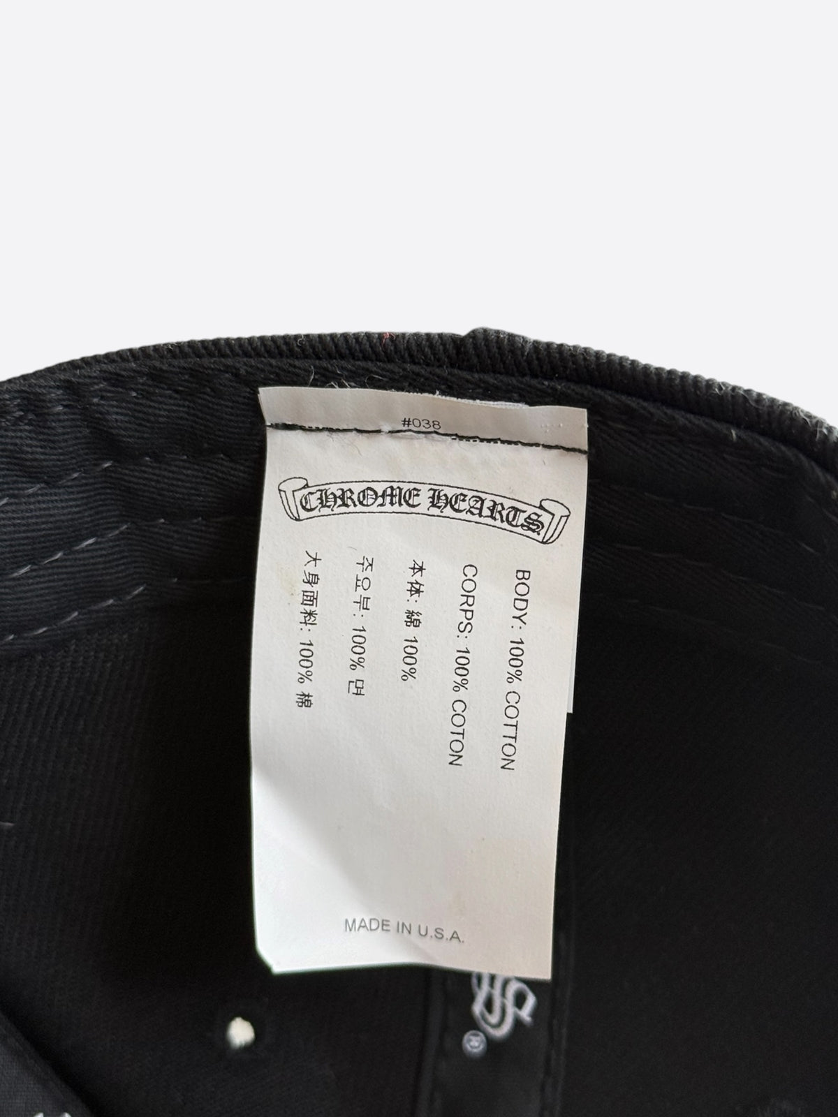 Chrome Hearts Black & White Embroidered Triple Cross RS3 Trucker Hat