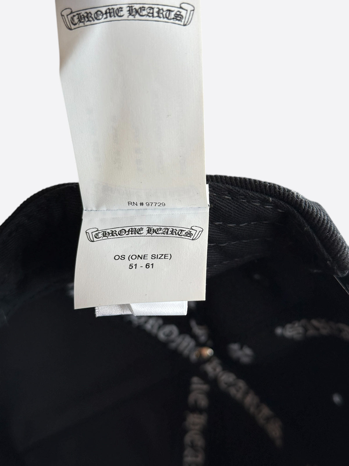 Chrome Hearts Black & White Embroidered Triple Cross RS3 Trucker Hat