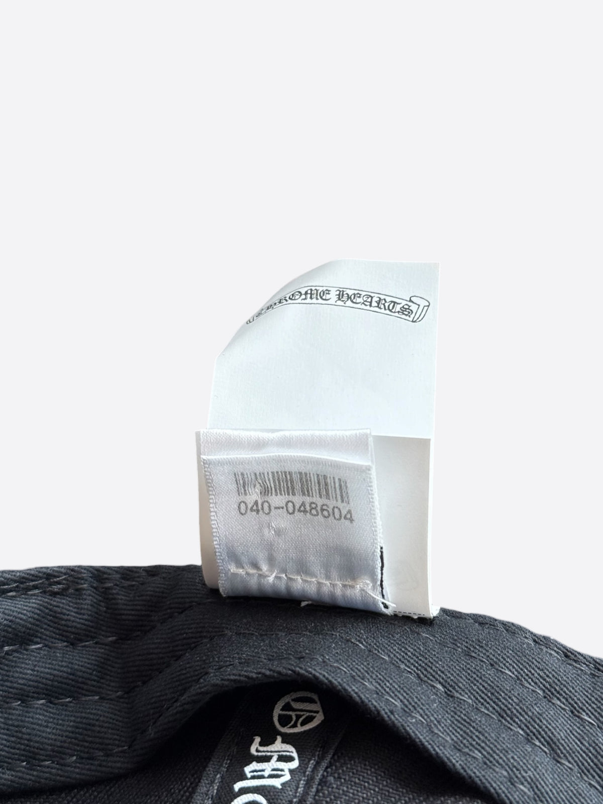 Chrome Hearts Black & White Embroidered Triple Cross RS3 Trucker Hat