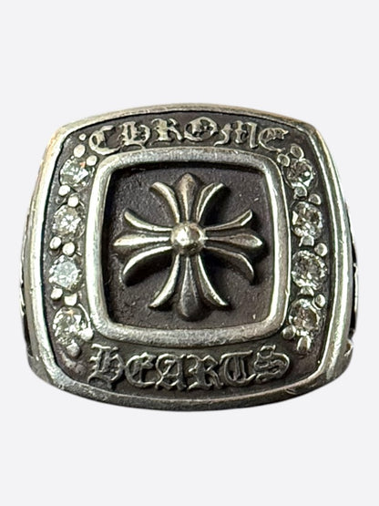Chrome Hearts Silver & Diamond Championship Ring
