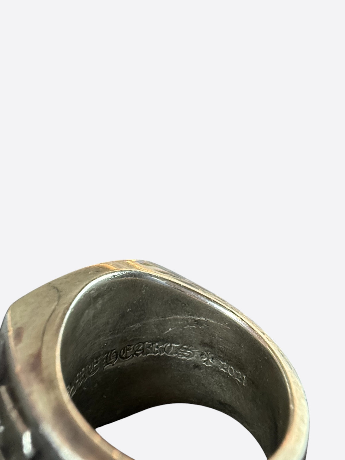Chrome Hearts Silver & Diamond Championship Ring