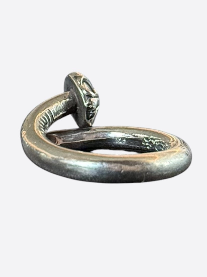 Chrome Hearts Silver Nail Ring