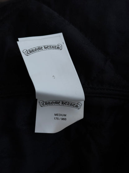 Chrome Hearts Black Quilted Work Dog Jacket