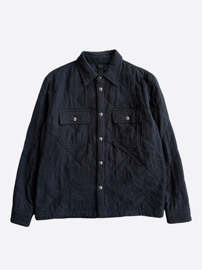 Chrome Hearts Black Quilted Work Dog Jacket