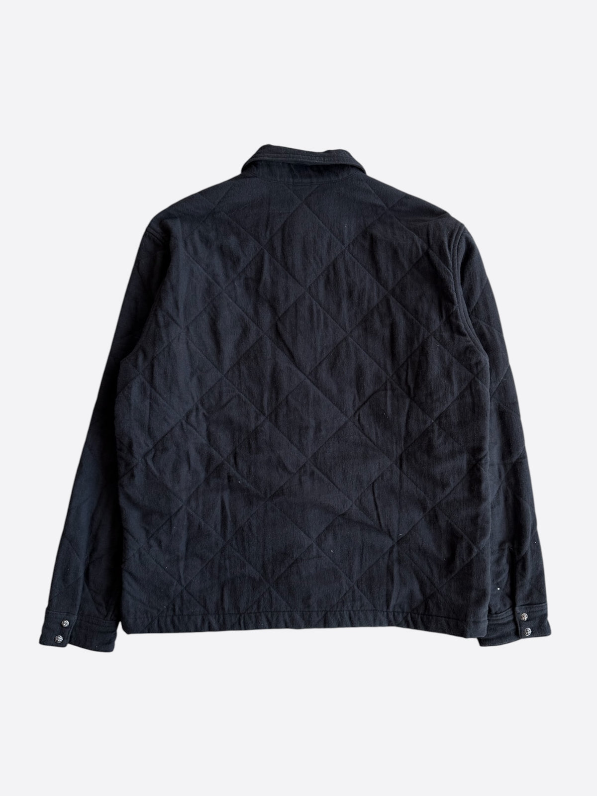 Chrome Hearts Black Quilted Work Dog Jacket