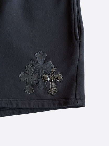 Chrome Hearts Black Triple Cross Patch Women's Shorts
