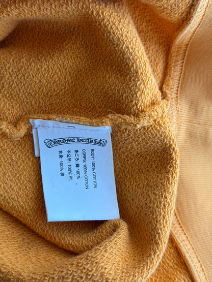 Chrome Hearts Yellow & Black Script Logo Hoodie