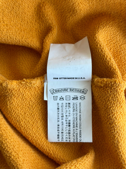 Chrome Hearts Yellow & Black Script Logo Hoodie