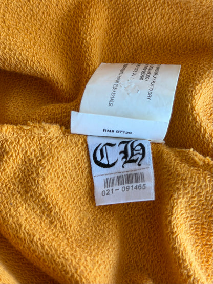 Chrome Hearts Yellow & Black Script Logo Hoodie