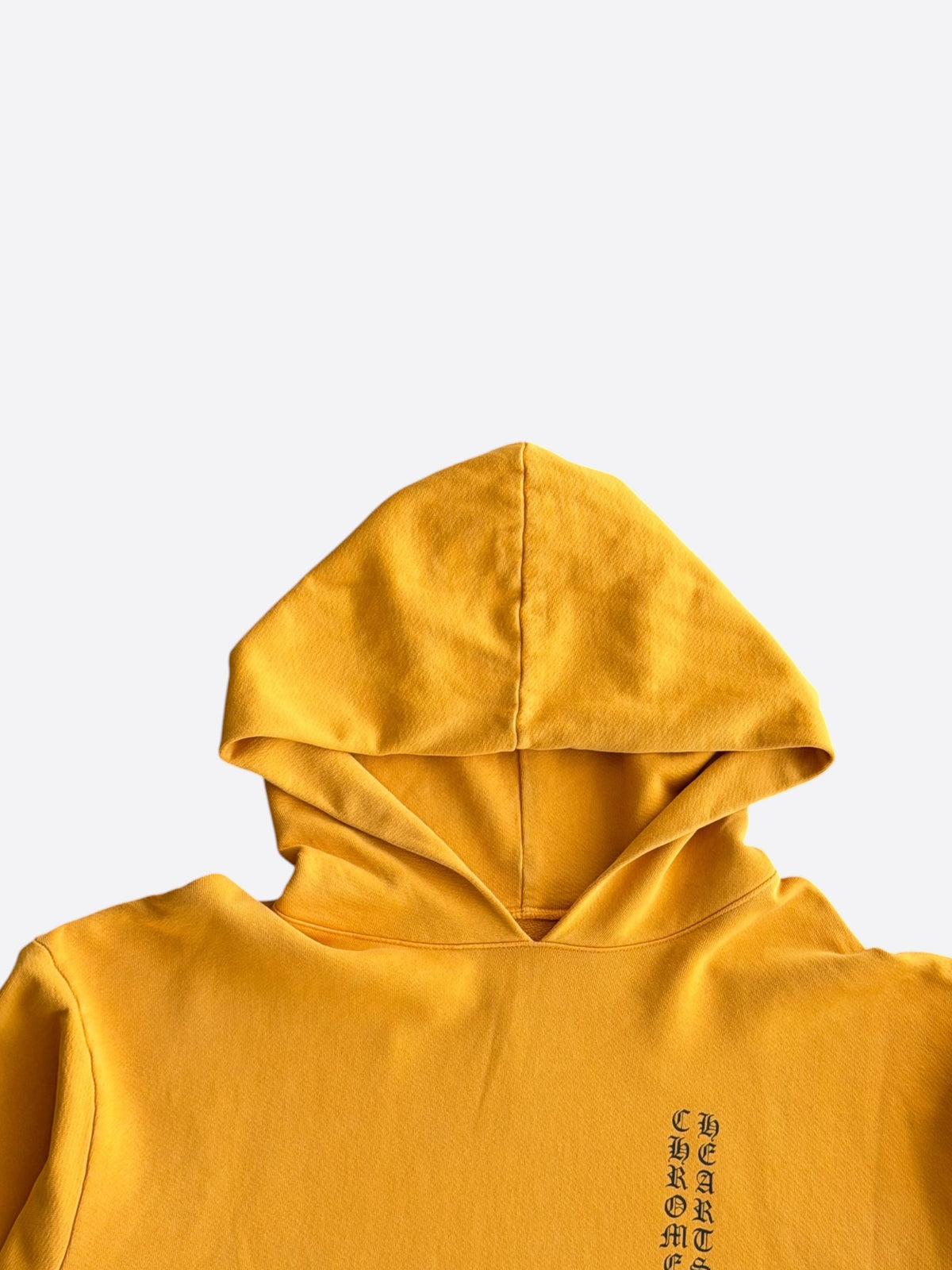 Chrome Hearts Yellow & Black Script Logo Hoodie