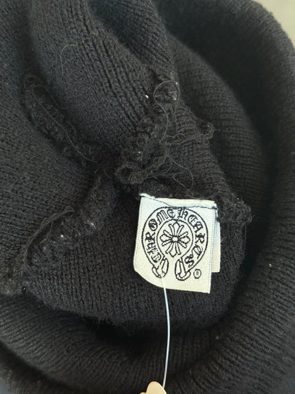 Chrome Hearts Kyosuke Himuro Black & White Embroidered Logo Beanie