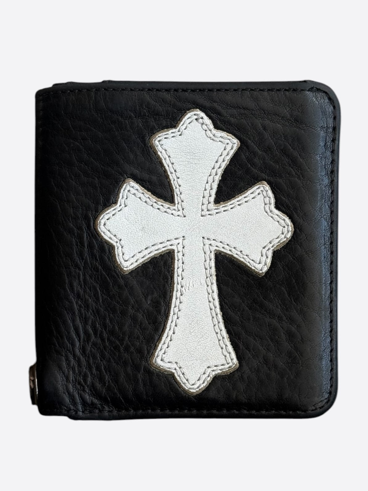 Chrome Hearts Black & White Cross Patch Dr. Digiacomo Wallet