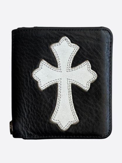 Chrome Hearts Black & White Cross Patch Dr. Digiacomo Wallet